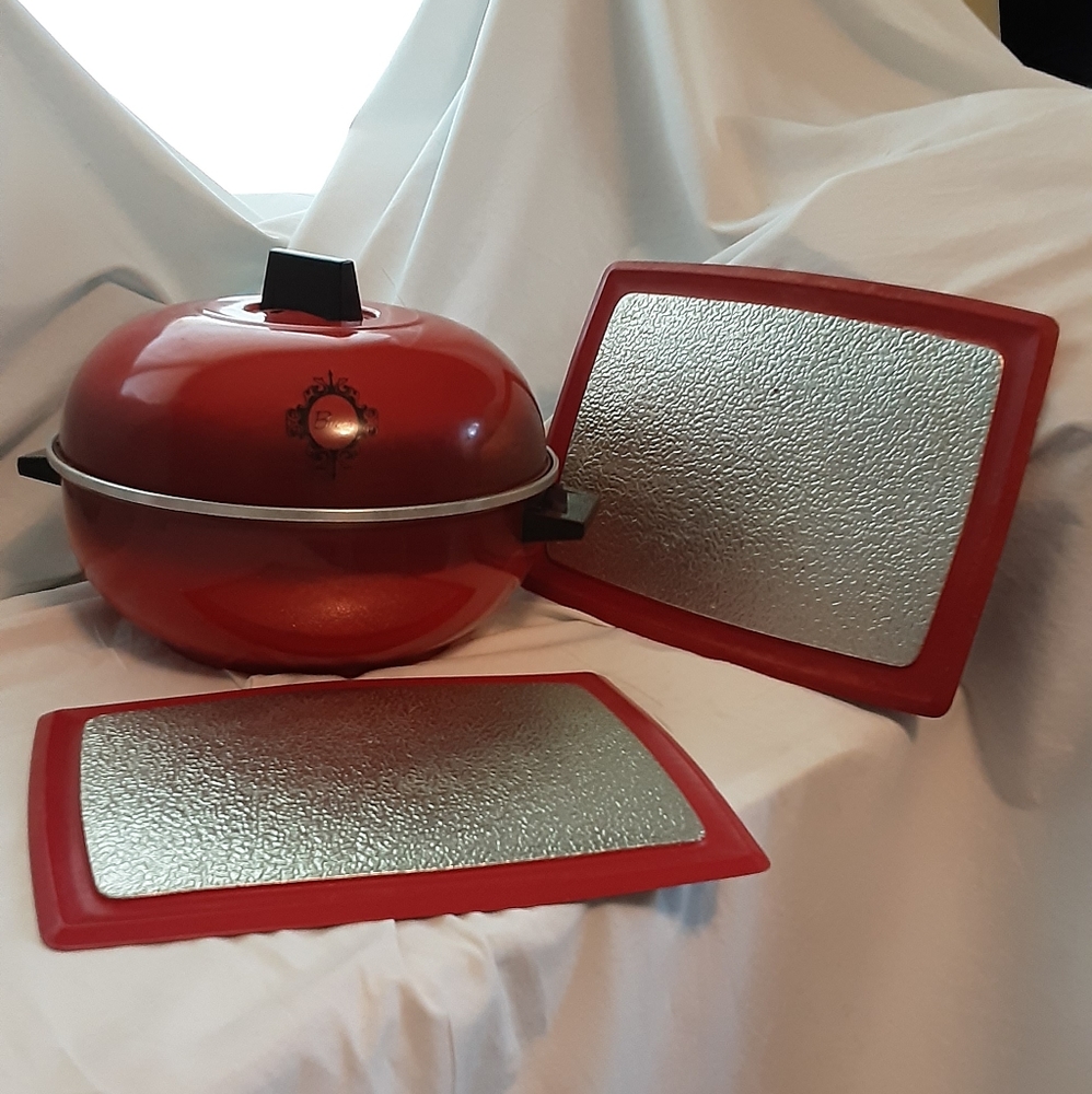 Vintage red kitchenware